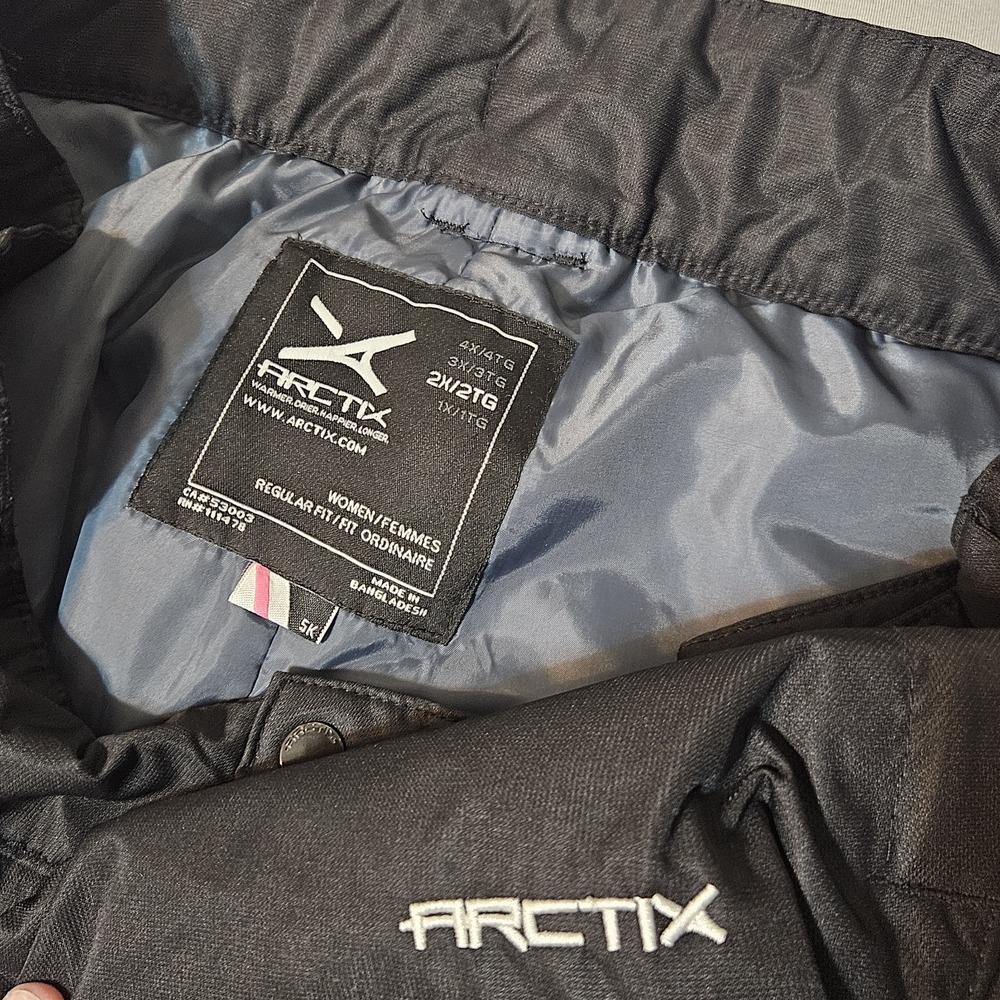 Arctix Regular Fit‎ Waterproof Insulated Snow Pants Women's XL Black A6